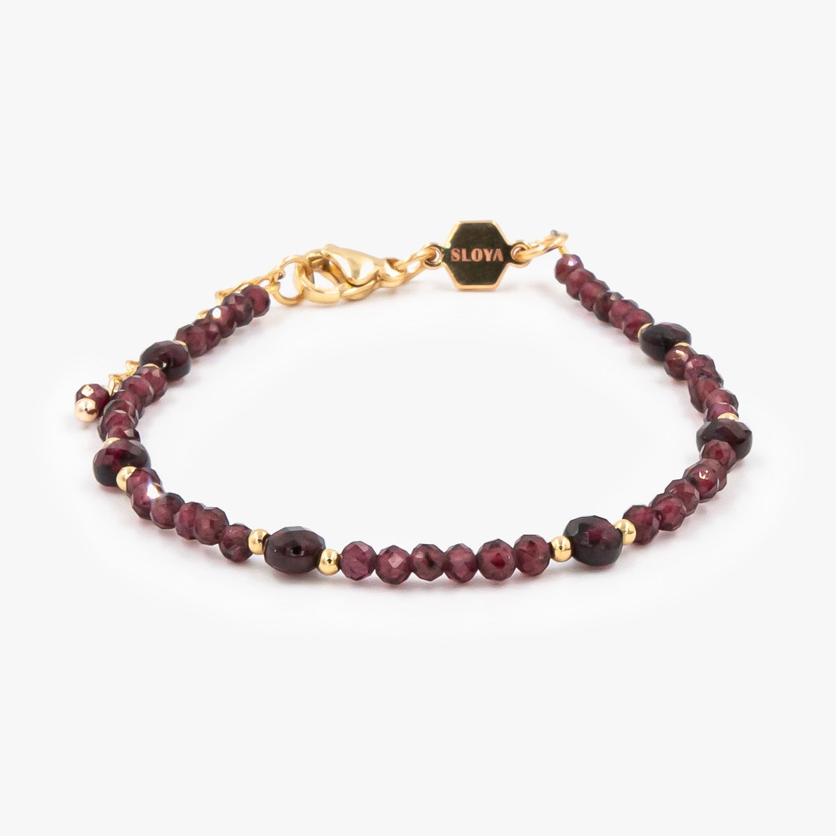 Bracelet PALOMA en pierres Grenat - SLOYA